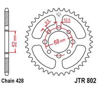 Piñón trasero JT 802 41 para SUZUKI TS 80 '81-82, DS 80 '78-79, KAWASAKI KE 100