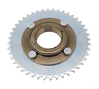 Piñón trasero para scooter eléctrico de 44 dientes T8F, engranaje de transmisión de cadena con kit de adaptador de rueda libre, acero y aleación de aluminio, cuatro agujeros, casete de repuesto para