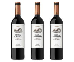 Pinord Vino Clos de Torribas Tinto Crianza - 3 botellas x 750 ml - Total: 2250 ml
