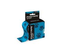 PINOTAPE® Sport, sensible, estampado de huellas, azul petróleo, 5 cm x 5 m