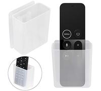 Pinowu 2pcs Soporte universal para control remoto 7x6x3cm, organizador de medios de montaje en pared caja de almacenamiento autoadhesiva, accesorios de suministros de oficina