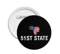 Pins, botones, insignias, alfileres, ropa, mochilas, sombreros, broches, del estado 51 de Venezuela