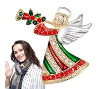 Pins de ángel para mujeres, Pin de solapa de ángel - Broche navideño de Trompeta de Ángel de dibujos animados - Colgantes de estatua espumosa para figuras coleccionables decoración de ropa