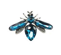 Pins de broche de broche, broche de abeja cristalina de mujeres, lindo apego de diez rhinestone pin de ropa accesorio elegante para fiestas