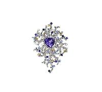 Pins de broche de mujeres 1 PPC Pinios elegantes Broche Pins Vintage Crystal Pin de bufanda Bufla Pon - Adecuado para mujeres Banqueto de boda Broches de moda Broches de moda