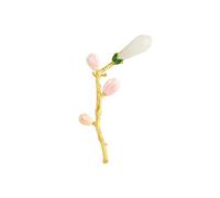 Pins de broche de mujeres broche de flores elegantes chapado en 925 broche floral alfilador para mujeres broches de moda de boda de novia de novia s broches de moda