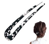 Pins De Cabello En Forma De U - Horquilla Acrílica, Vintage De Cabello | Pon De Grande Y Fuerte Con Punta Curva Para Una Sujeción Segura, Elegantes Alfileres De Moño En Forma De U Para Accesorios