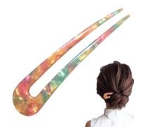 Pins De Cabello En Forma De U - Horquilla Acrílica, Vintage De Cabello | Pon De Grande Y Fuerte Con Punta Curva Para Una Sujeción Segura, Elegantes Alfileres De Moño En Forma De U Para Accesorios