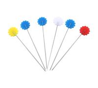 Pins de Costura, 100 Piezas de Suministros de Costura Accesorios de Ramas Multicolor para Modista, Joyería Decoración de Bricolaje y Oficio (Flor 1)