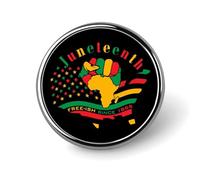Pins de Juneteenth Free-ish desde 1865 para celebrar la libertad de los negros, insignias de botón circulares para mochilas y broches