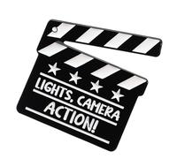 Pins de película - de alfiler de solapa tablero, broche de esmalte de metal | Regalo de director de cine cinematográfico, accesorio para sombrero de chaqueta de mochila, joyería de equipo