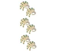 Pins de Ropa de Pavo Real de 3 Sets Broche Pin Mujeres para Joyas Diamantes 2pcs*3