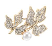 Pins de Ropa Vintage Broche Pearl Broached Broched Botón Botón Conta de Chal de Chal