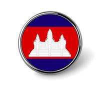 Pins Divertidos Con La Bandera Del Reino De Camboya Insignias Cuadradas Circulares O En Forma De Corazón Para Mujeres Y Hombres Pins De Solapa Chaquetas Sombreros Bolsos Accesorios Novedosos Regalos