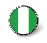 Pins Divertidos De Bandera De República Federal De Nigeria Insignias Cuadradas Circulares O En Forma De Corazón Para Mujeres Y Hombres Pins De Solapa Chaquetas Sombreros Bolsos Accesorios Novedosos