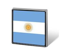 Pins Divertidos De La Bandera De La República Argentina Insignias Cuadradas Circulares O En Forma De Corazón Para Mujeres Y Hombres Pins De Solapa Chaquetas Sombreros Bolsos Accesorios Novedosos