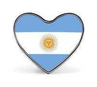 Pins Divertidos De La Bandera De La República Argentina Insignias Cuadradas Circulares O En Forma De Corazón Para Mujeres Y Hombres Pins De Solapa Chaquetas Sombreros Bolsos Accesorios Novedosos