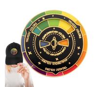 Pins For Backpacks - Alloy 1Pc 1.97 Diameter | Color Wheel Lapel With Rotatable, Color Matching, Art Theory Study | Novelty Decorative Brooches Suits, Hats Bags