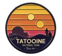 Pin's Star Wars - Tatooine National Park 1977 - Puesta de sol - Pop Culture Retro Vintage - Pin decorativo con broche de solapa (3,3 x 3,3 cm), accesorio para la ropa