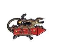 Pin's Wile E Coyote Vil Coyote en un cohete - Dibujos animados vintage retro - Pin de solapa con broche decorativo 2,5 x 3,5 cm - Accesorio para la ropa
