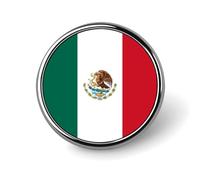 Pins Y Botones Con Banderas De Los Estados Unidos Mexicanos Broche Personalizado Con Forma De Cuadrado Círculo O Corazón Para Solapa Ideal Para Bodas Discursos Reuniones Y Fiestas