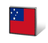 Pins Y Botones Con Banderas Nacionales Del Estado Independiente De Samoa Pin De Solapa Personalizado Con Forma Cuadrada Circular Corazón Insignia Broche Para Hombres Mujeres Bodas Reuniones Fiestas