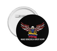 Pins y botones con la frase "Hagamos a Venezuela grande otra vez" para ropa, mochilas, sombreros, broches.