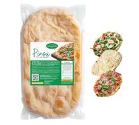 Pinsa Precocida Artesana 18 Bases | Pinsa Lista en 5 Minutos, Levadura Larga, Producto Italiano | Bases de pinsa de 250 gramos cada una