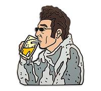 Pinsanity Kramer - Pin de solapa esmaltado, diseño con texto "Here e's To Feeling Good All The Time"