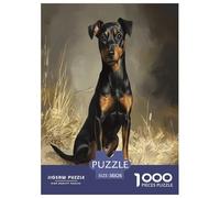 Pinscher en Miniatura Puzzle Imposible,desafío para Adultos Juego EduGatoivo 1000 Piezas Obra De Arte De Juego De para Adultos Y Niños 38x26cm/1000pcs