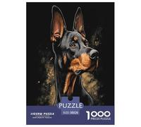 Pinscher en Miniatura Puzzles Imposible,desafío for Adults Entretenimiento Creativo 1000 Piezas Obra De Arte De Juego De para Adultos Y Niños 38x26cm/1000pcs