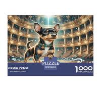 Pinscher en Miniatura Rompecabezas Imposible,desafío para Adultos Juego Educativo 1000 Piezas Obra De Arte De Juego De para Adultos Y Niños 38x26cm/1000pcs