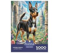 Pinscher en Miniatura Rompecabezas Imposible,desafío para Adultos Juego EduGatoivo 1000 Piezas Obra De Arte De Juego De para Adultos, Regalos A Partir De 14 Años 70x50cm/1000pcs