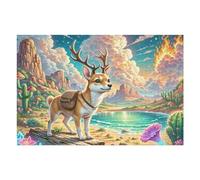 Pinscher Enano Puzzles 1000 Piezas Alivio Estrés Mental Animal de compañía Lindo Rompecabezas 3D para Toda La Familia Juguete Educativo Desafío Intelectual 1000 PCS