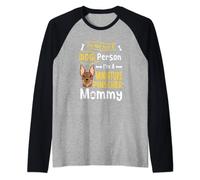 Pinscher miniatura Mini Pinscher miniatura titular de perro Camiseta Manga Raglan