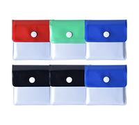 Pinsheng 6 Piezas Cenicero de Bolsillo, Portátil Bolsa de Ceniza, PVC se Puede Lavar y reutilizar Compacto Surtido Cigarrillo Paquete Ceniceros de Bolsillo para Aire Libre Viajes, 3 colores