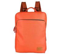 pinsheng Bolsa De PU De Moda Mochila De Estudiante Casual Mochila De Estudiante Plegable Retro Mochila Naranja