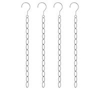 Pinsheng Cadenas para Colgar Ropa Que Ahorran Espacio 4 Piezas Organizador Mágico para Colgar Ropa Perchas Mágicas Que Ahorran Espacio Cadenas De Acero Inoxidable para Armario