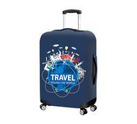 Pinsheng Cubierta de Equipaje Lavable Funda de Maleta Equipaje de Viaje Cubierta Elástico 3D Funda Protectora de Maleta de 26-28 Pulgadas Viaje Cubierta de la Caja (M(22-24Inch))