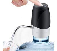 Pinsheng Dispensador de Agua Eléctrico Apta para Botella Universal de 2-5 Galones, Potable Automática Dispensador de Agua con Sistema de Bomba, Recargable por USB (Negro)