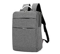 pinsheng Mochila Bolsa De Estudiante Universitario Male Business Casual Computer Bag Grey