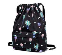 pinsheng Mochila Bolsa De Verano Regalo Recuerdo Portátil De Viaje Deportes Fitness Fitness Mochila De Viaje Negro