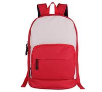 pinsheng Mochila Casual De Estudiante A Juego De Moda Bolso Casual De Doble Compartimento De Tela Oxford Rojo