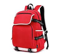 pinsheng Mochila Casual para Hombres Estudiantes Universitarios Coreanos Mochila Simple Mochila De Moda Rojo