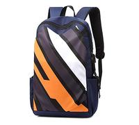 pinsheng Mochila De Moda Mochila De Viaje De Moda Mochila De Estudiante Mochila De Color De Contraste Casual De Gran Capacidad Azul