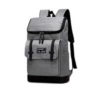 pinsheng Mochila Escolar para Hombres Y Mujeres Mochila Casual Creativa Mochila De Viaje Al Aire Libre Mochila Impermeable Gris Oscuro