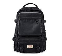 pinsheng Mochila Femenina Mochila De Viaje De Gran Capacidad Mochila De Estudiante Mochila Casual Femenina Bolsa De Computadora Universitaria Negro