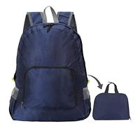 pinsheng Mochila Impermeable_Mochila Plegable Impermeable Paquete De Viaje para Deportes Al Aire Libre, Azul Marino