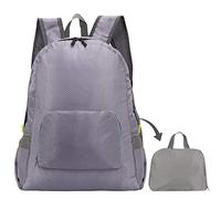 pinsheng Mochila Impermeable_Mochila Plegable Impermeable Paquete De Viaje para Deportes Al Aire Libre, Gris