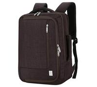 pinsheng Mochila Moda Casual para Hombres Mochila para Computadora Carga USB Bolsa para Hombres De Negocios Mochila Escolar Simple para Estudiantes Marrón